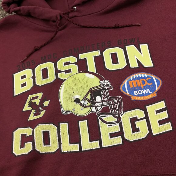 Vintage 2005 Boston College Eagles Hoodie Champion Football Sweatshirt Mens XL - Picture 3 of 11